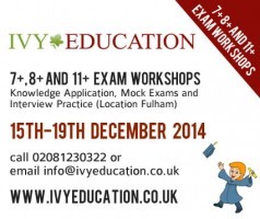 A few places left on our 7+, 8+ and 11+ Workshops this month...