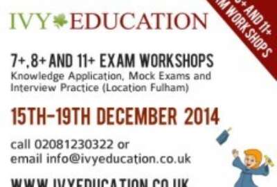 A few places left on our 7+, 8+ and 11+ Workshops this month...