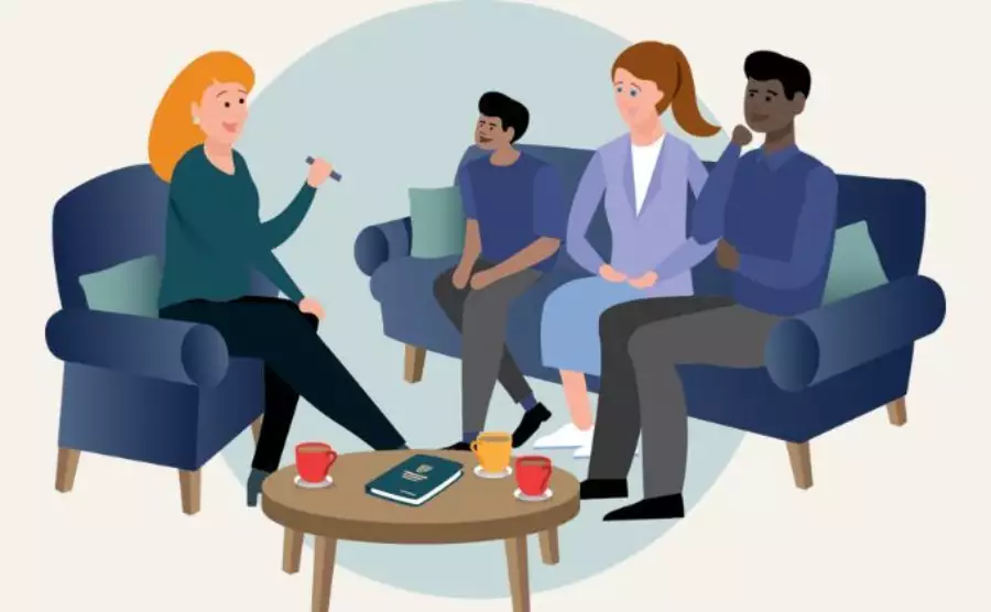 An illustration of a shortlist of handpicked tutors being presented to a family