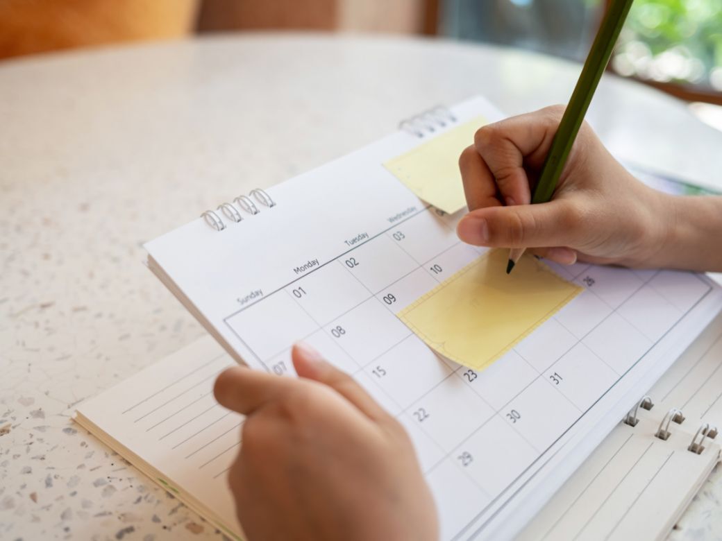 A personalised admissions timeline being planned out